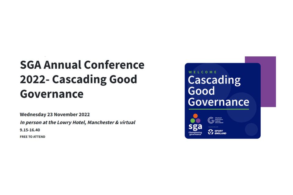 Sport Resolutions to speak at the SGA Annual Conference 2022, titled ‘Cascading Good Governance’