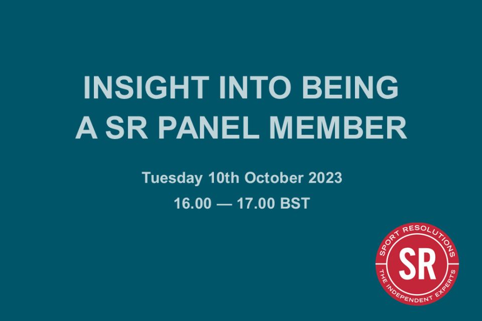 Webinar | Insight into being a SR panel member