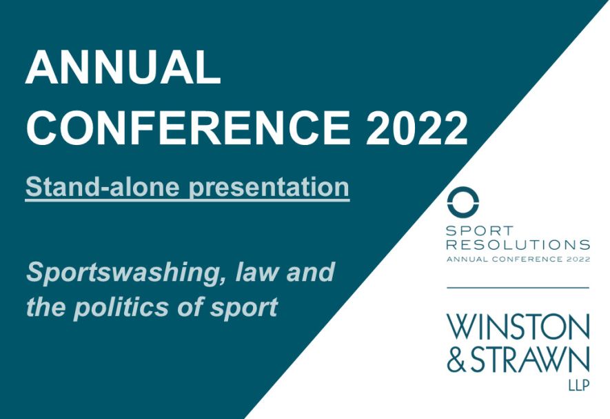 Sport Resolutions Annual Conference 2022 Session Announcement