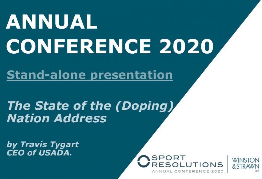 Sport Resolutions Annual Conference 2020 Session Announcement 