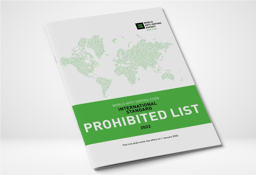 WADA’s 2022 prohibited list comes into force on 1 Jan 2022