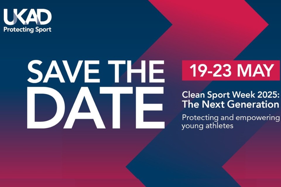 Clean Sport Week, led by UK Anti-Doping, to take place 19–23 May