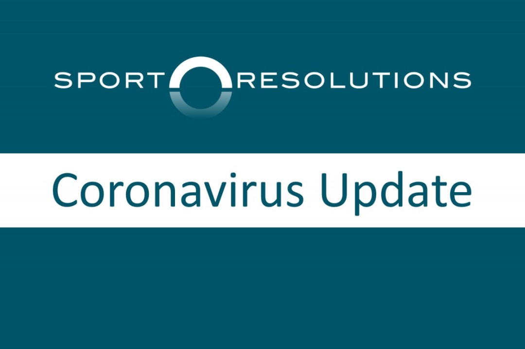 Sport Resolutions Working Arrangements During Covid-19 Outbreak