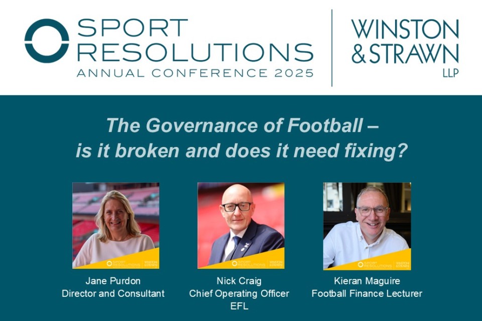 The Governance of Football – is it broken and does it need fixing?