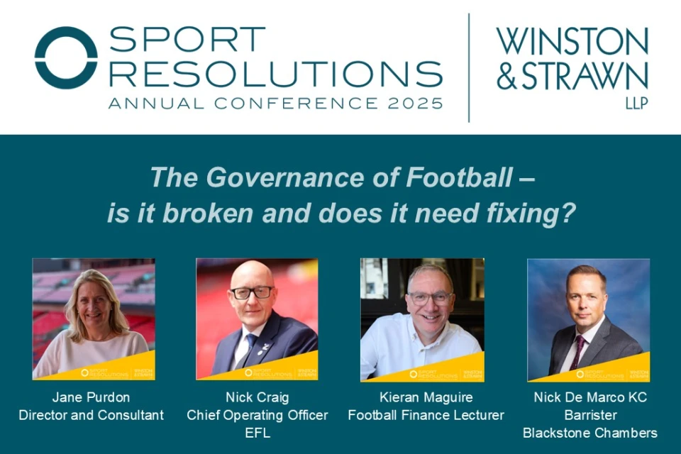 The Governance of Football – is it broken and does it need fixing?