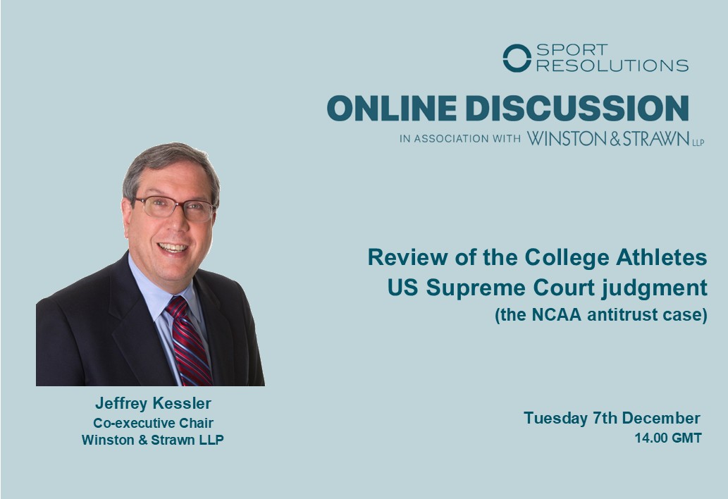 Sport Resolutions Online Discussion Session Announcement
