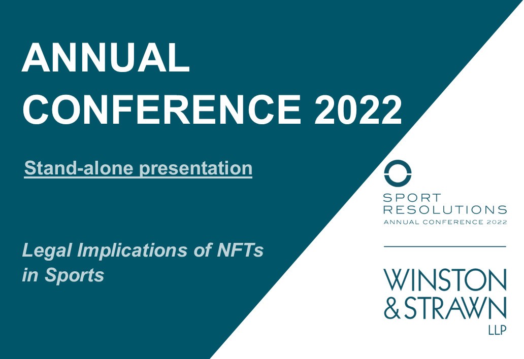 Legal implications of NFTs in sports