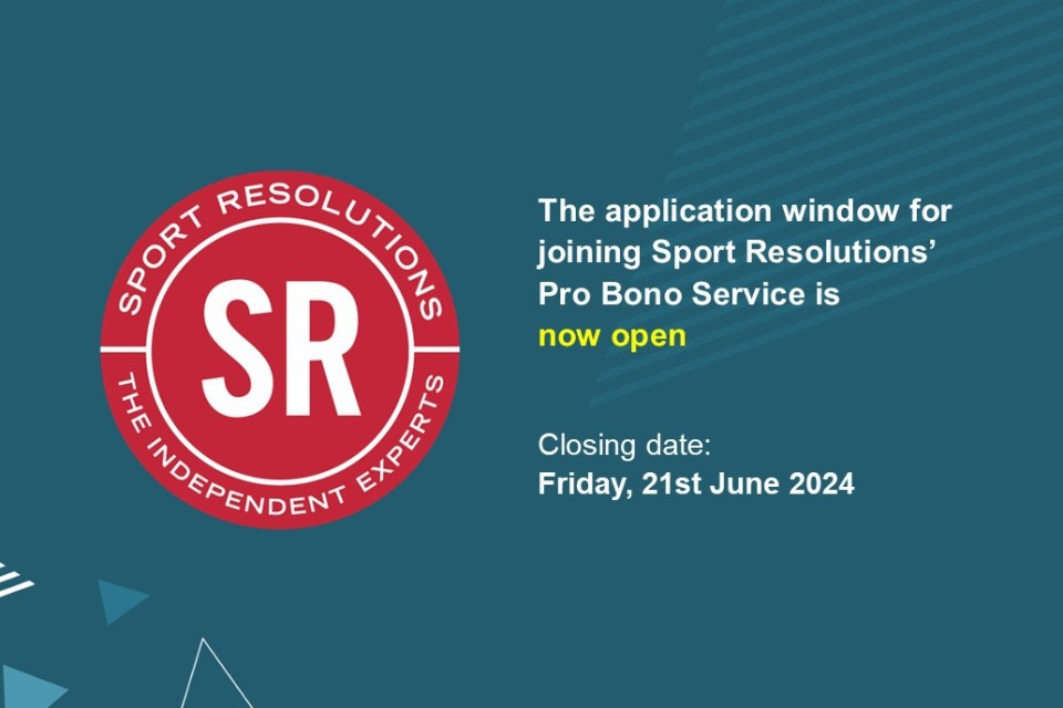 Sport Resolutions Pro Bono Service