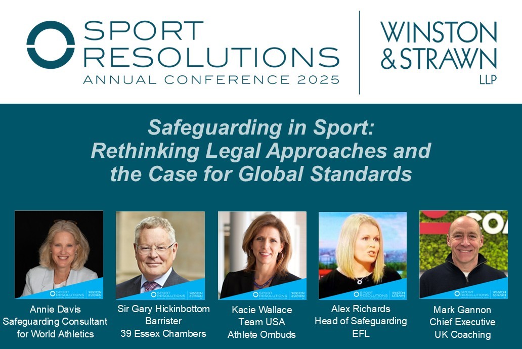 Speaker Announcement | Sport Resolutions Annual Conference in Association with Winston & Strawn LLP