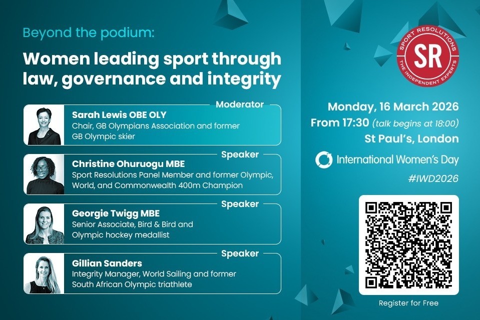 Beyond the podium: Women leading sport through law, governance and integrity