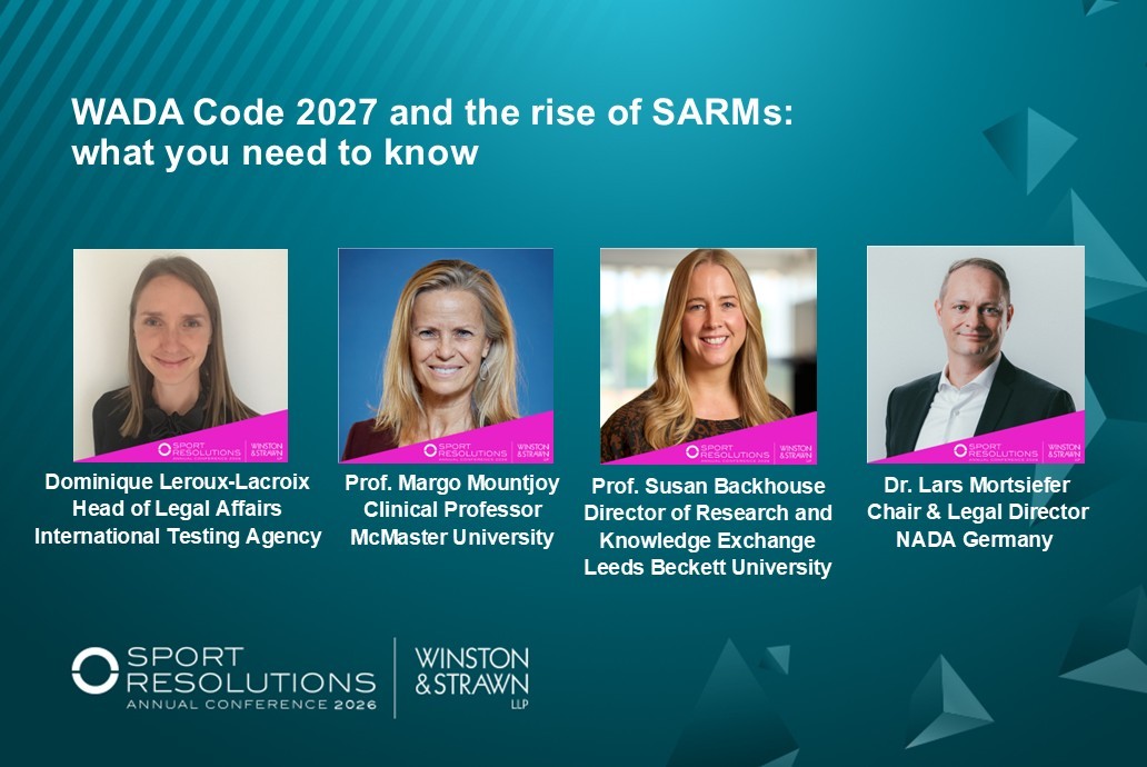 Speaker Line-up Announced | WADA Code 2027 and the rise of SARMs: what you need to know
