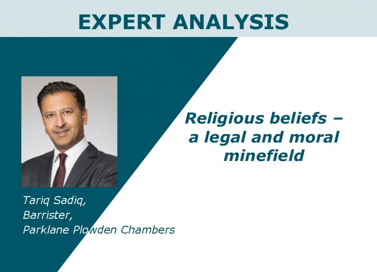 Religious beliefs – a legal and moral minefield