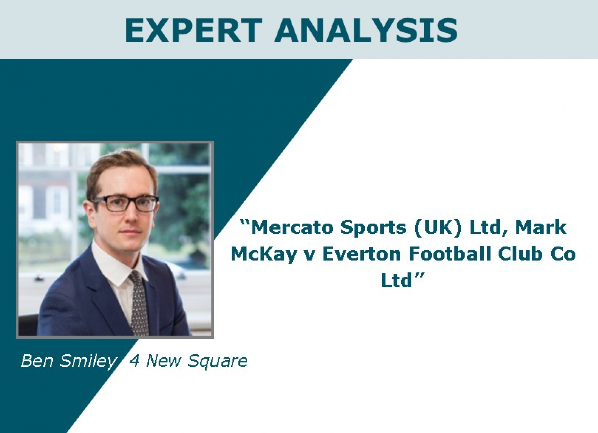 Mercato Sports (UK) Ltd, Mark McKay v Everton Football Club Co Ltd [2018] EWHC 1567