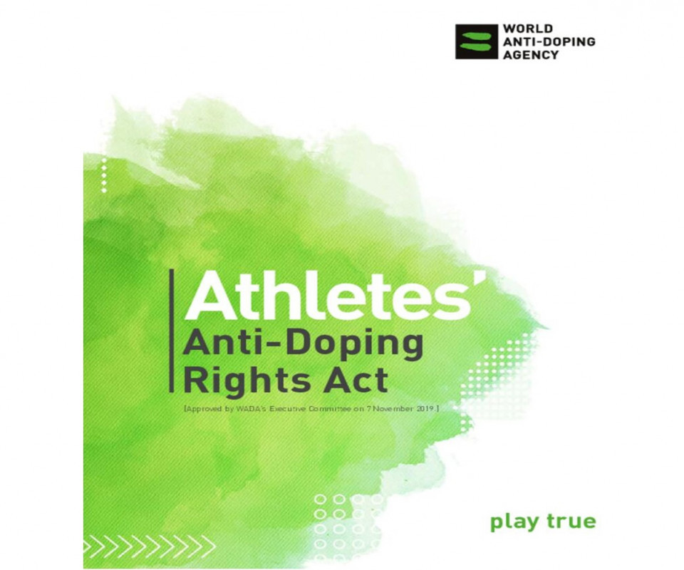 WADA publishes final version of Athletes Anti-Doping Rights Act